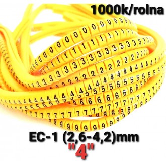  Oznake za provodnike EC-1 2,6mm2-4,2mm2, "4"